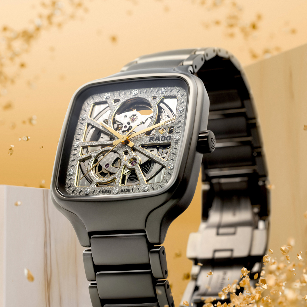 Rado | True Square Automatic Open Heart Sparkling Plasma High-Tech Ceramic Image