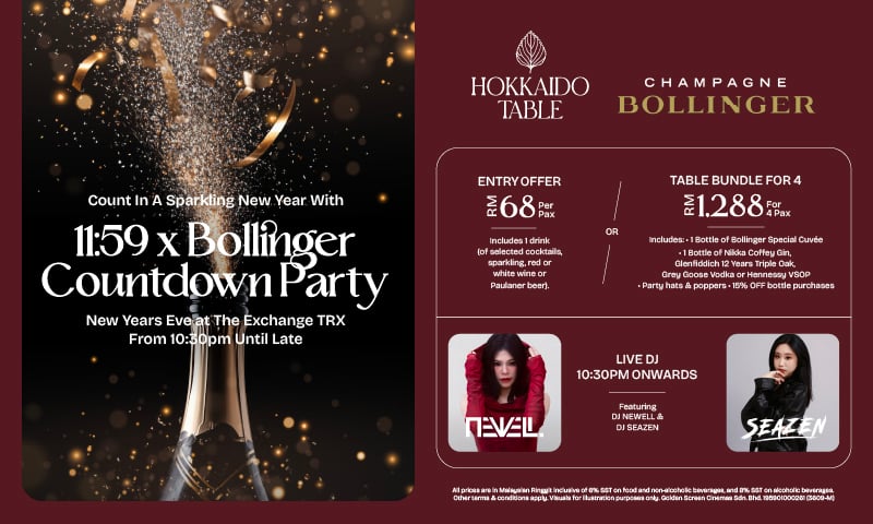 11:59 x Bollinger Countdown Party at Hokkaido Table Image